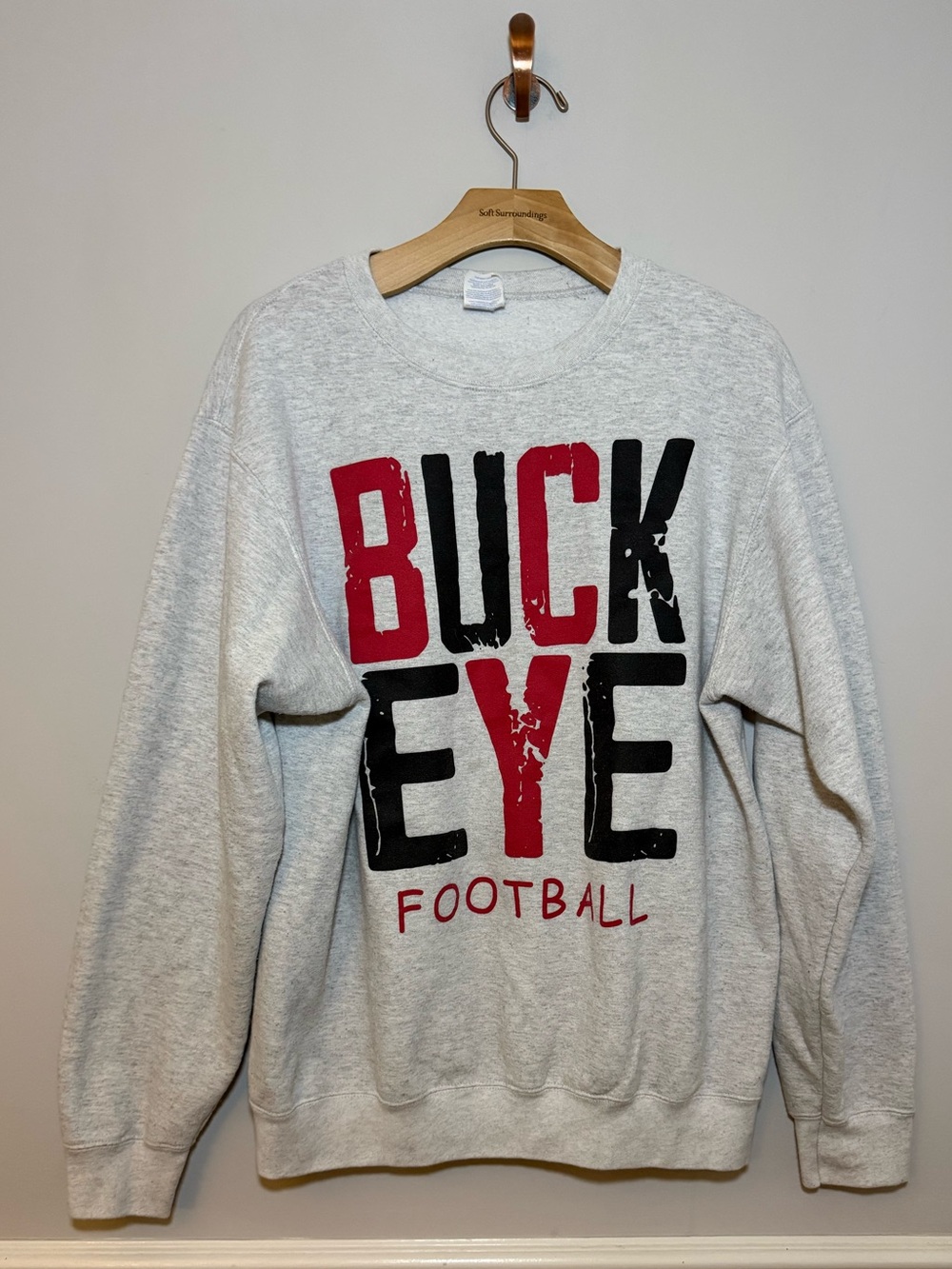 Buckeye Ohio Football Crewneck Sweatshirt. M
